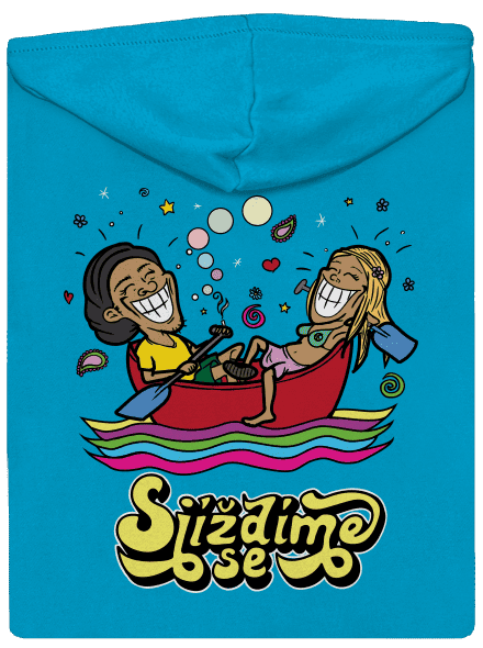Sjíždíme se dámská mikina na zip Blue Atol