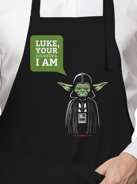 Mr. Yoda: Your grandpa I am zástěra Black
