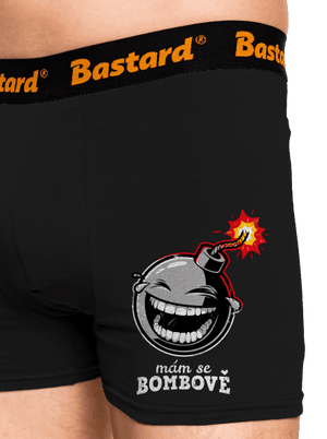 Mám se bombově boxerky Black