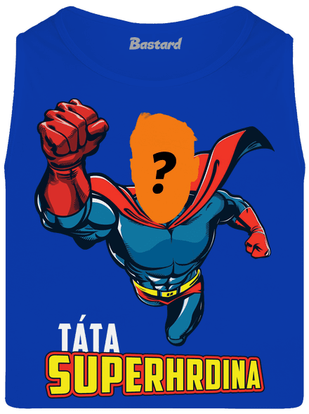 Táta superhrdina pánské tílko Royal Blue