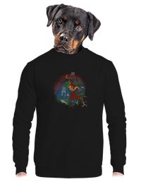 unisex mikina bez kapuce