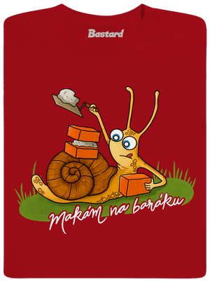 Makám na baráku pánské dlouhý rukáv Red