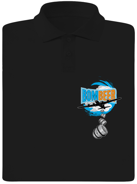 BomBeer pánská polokošile Black