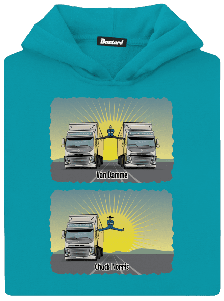 Chuck & Truck dětská mikina klokanka Hawaiian Blue
