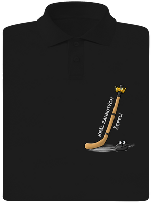 Král zahnutých čepelí - hokej pánská polokošile Black