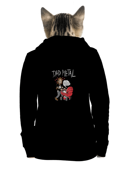 Dad metal dámská mikina na zip Black