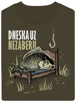 Dneska už nezaberu unisex mikina bez kapuce Urban Khaki