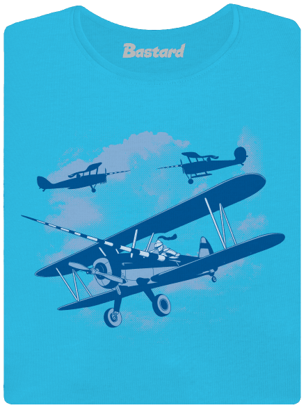 Rytíři nebes dámské tričko s lemem Blue Atol