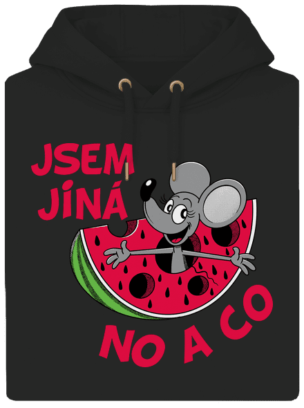 Jsem jiná unisex mikina premium Dark Black