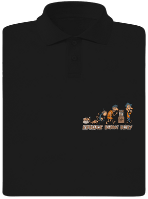 Evoluce ranní kávy pánská polokošile Black