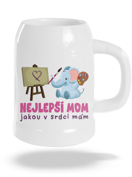 Nejlepší mom půllitr White