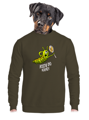 unisex mikina bez kapuce