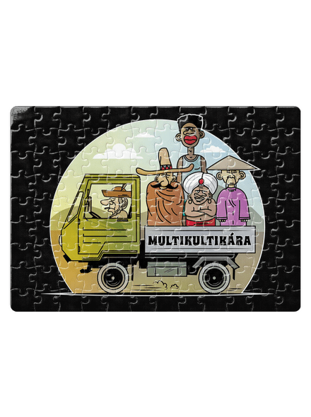 Multikultikára puzzle White