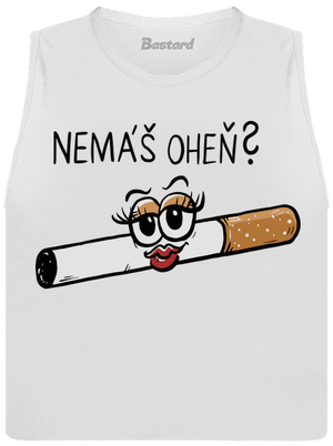 Cígo a oheň dámské tílko volné White