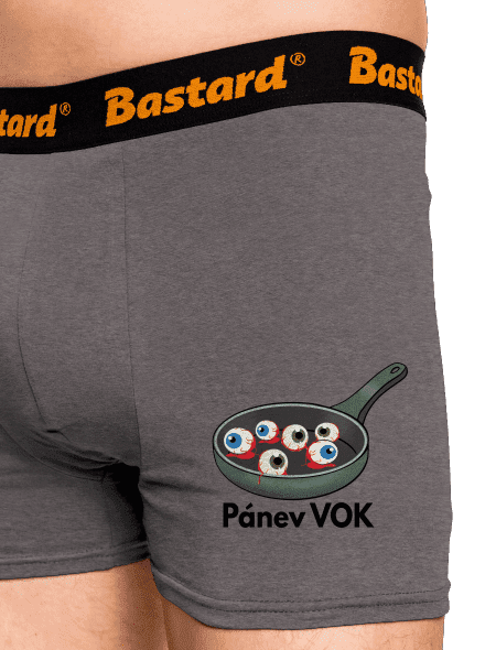 Pánev vok boxerky Gray Melange