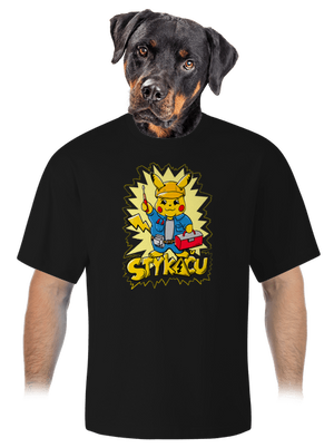 Stykaču unisex tričko oversized Black