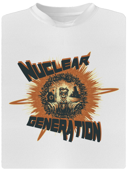 Nuclear generation 2 pánské sportovní tričko White