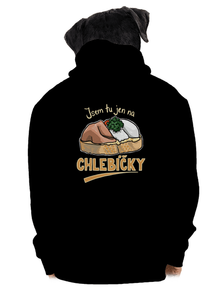 Na chlebíčky pánská mikina na zip Black