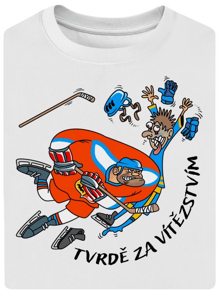 Tvrdě za vítězstvím unisex tričko oversized White