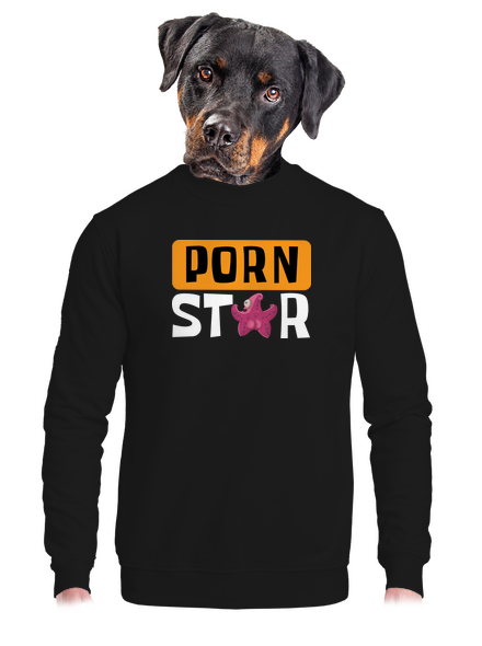 Porn star unisex mikina bez kapuce Black