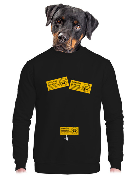 Exekuce unisex mikina bez kapuce Black