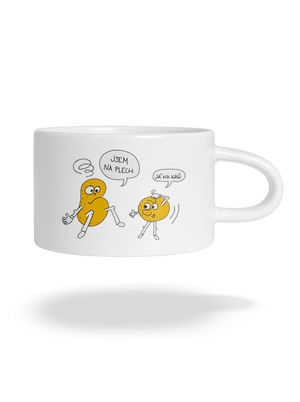 Opilé brambory hrnek makronka White