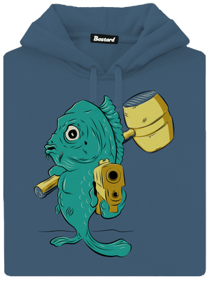 Poslední štědrovečerní dámská mikina klokanka Denim