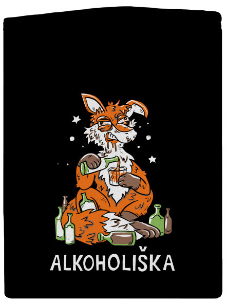Alkoholiška dámská mikina na zip Black