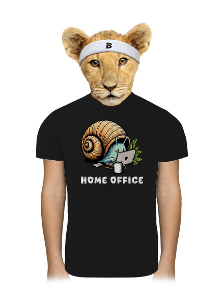 Šnekův home office dětské sportovní tričko Black