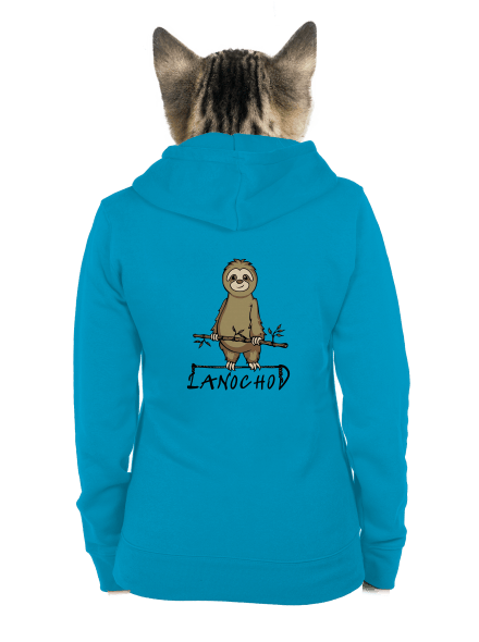 Lanochod dámská mikina na zip Blue Atol