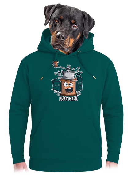 Mlýnek unisex mikina premium Emerald Green