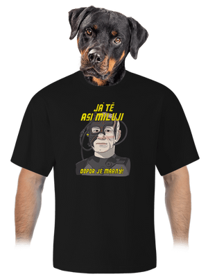 Zamilovaný Borg unisex tričko oversized Black