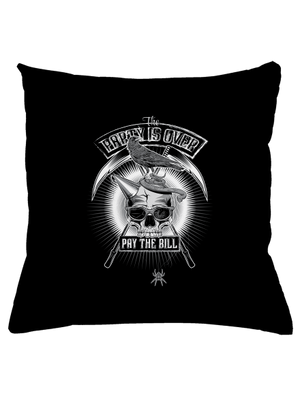 Party is over polštář Black