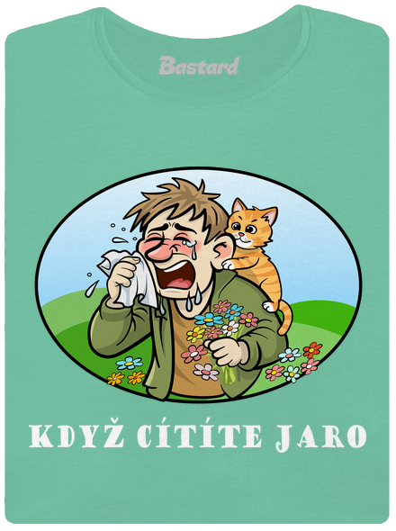 Cítíte jaro dámské tričko premium Mint Mal