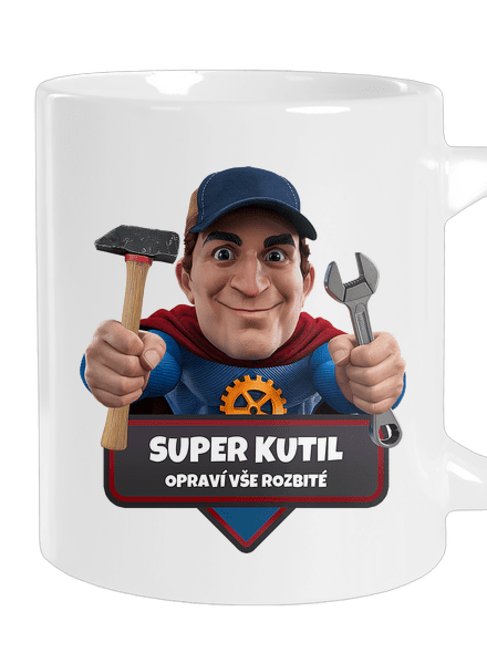 Super táta velký hrnek White