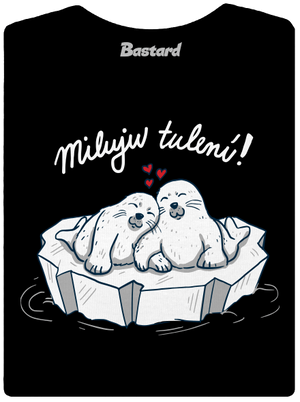 Miluju tulení dámské tričko premium Black