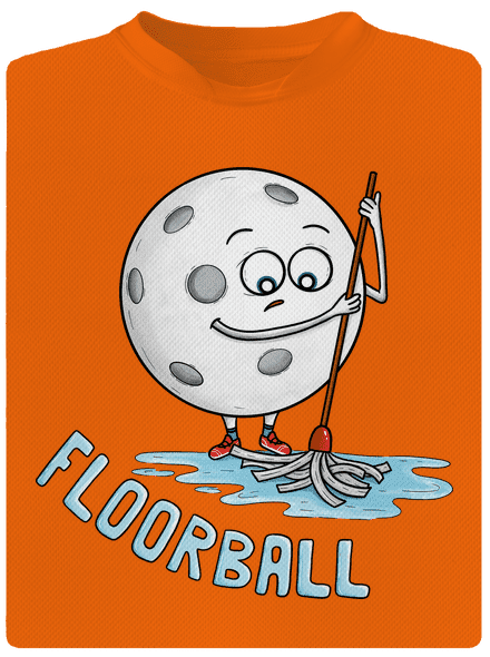 Floorball dětské sportovní tričko Neon Orange