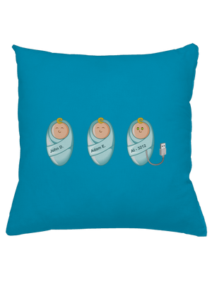 AI baby polštář Blue Turquoise