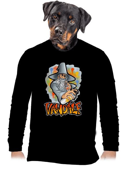 Vandalf pánské dlouhý rukáv Black