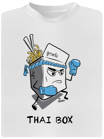 Thai box dětské sportovní tričko White