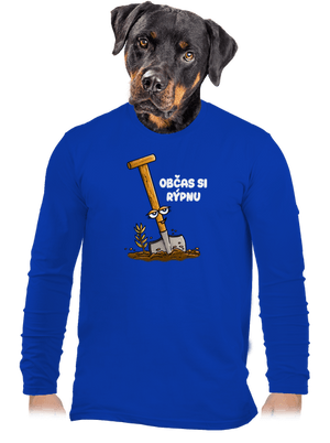 Občas si rýpnu pánské dlouhý rukáv Royal Blue