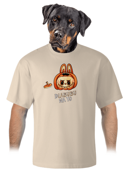 Dlabubu na to unisex tričko oversized Almond