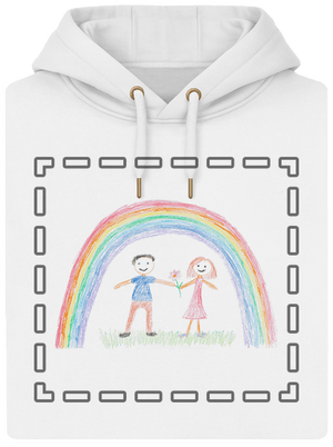 Dětské kresby - nahraj vlastní unisex mikina premium Snowwhite