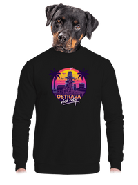 unisex mikina bez kapuce