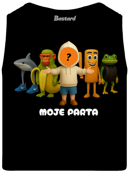 Brainrot parta pro kluky pánské tílko Black