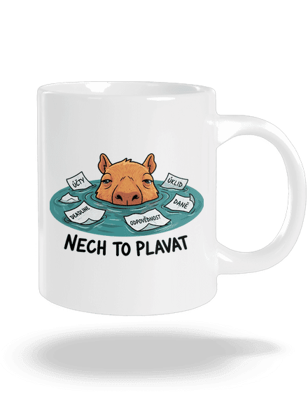Nech to plavat velký hrnek White