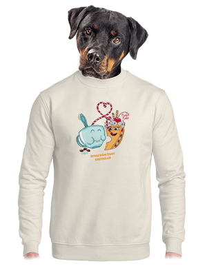 unisex mikina bez kapuce