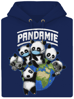Pandamie unisex mikina premium Navy