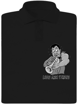 Louis Armstrong pánská polokošile Black