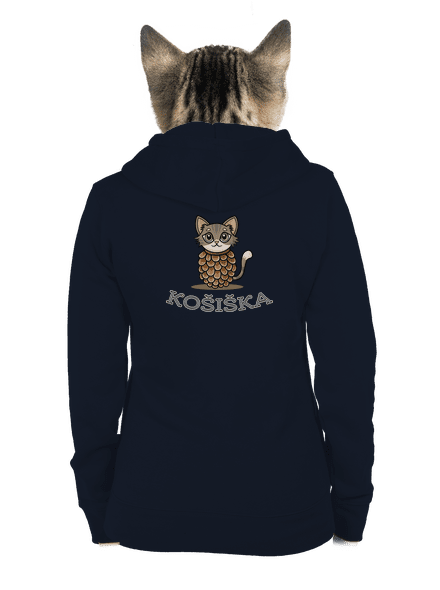 Košiška dámská mikina na zip Navy Mal